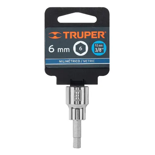 [D-4990-6M] Dados de punta hexagonal, cuadro 3/8' de 6mm.