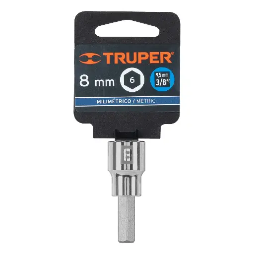 [D-4990-8M] Dados de punta hexagonal, cuadro 3/8' de 8mm.