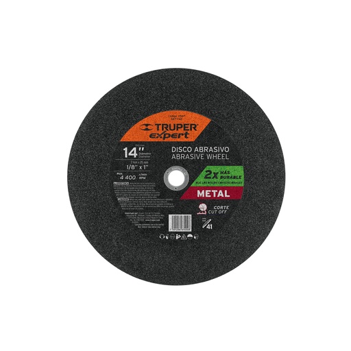 [ABT-742] Disco para corte de metal, tipo 41, di·metro 14'