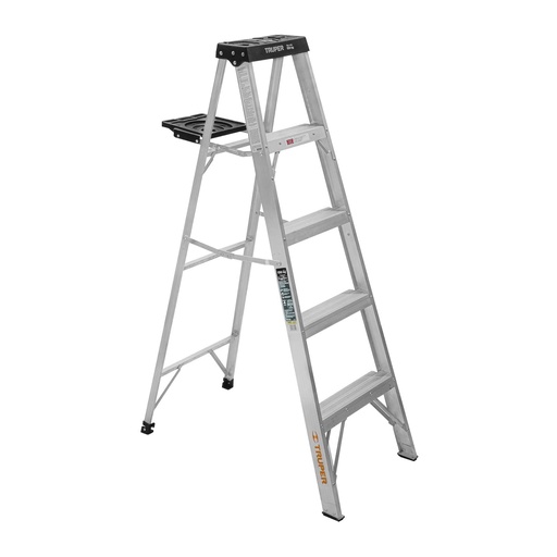 [EST-34] Escalera de tijera tipo III, 4 escalones, con bandeja