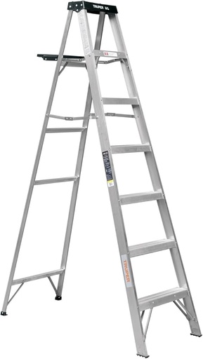 [ESTA-36] Escalera de tijera, aluminio, tipo lll, 6 escalones