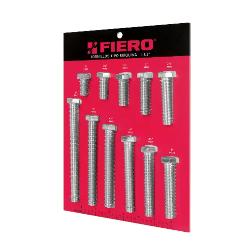 [EXF-TORM-1/2] Exhibidor Fiero con tornillos tipo m·quina, 1/2'