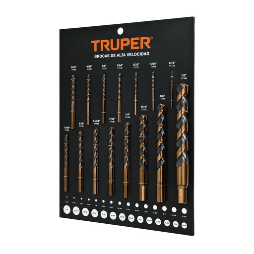 [EXT-BAV] Exhibidor Truper de brocas de alta velocidad