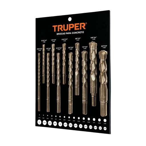 [EXT-BCT] Exhibidor Truper de brocas de concreto