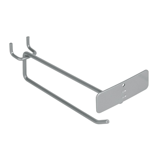 [GA-6X] Ganchos rectos con porta-etiqueta, 6'