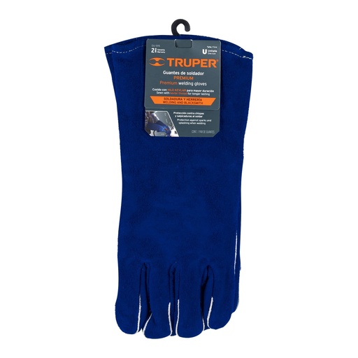 [GU-515] Guantes azules reforzados para soldador