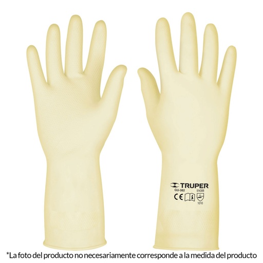 [GU-383] Guantes de l·tex para manejo de alimentos, grandes
