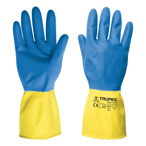 [GU-333] Guantes de l·tex reforzados para limpieza, grandes