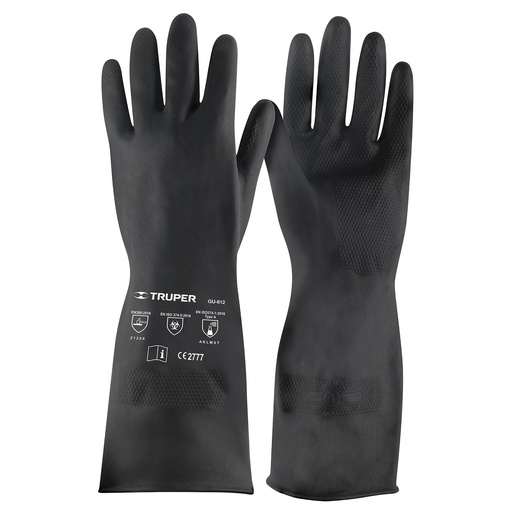 [GU-812] Guantes de neopreno para manejo de quÌmicos, medianos