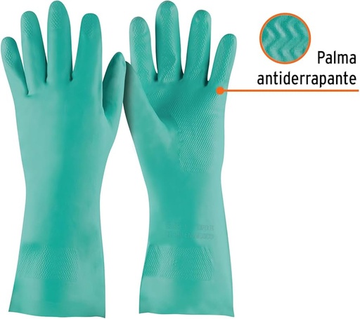 [GU-821] Guantes de nitrilo verde, multiusos, chicos