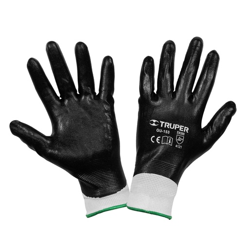 [GU-153] Guantes de poliÈster con recubrimiento de nitrilo, grandes