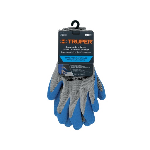 [GU-411] Guantes de poliÈster recubiertos de latex, chicos