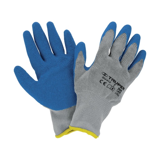 [GU-413] Guantes de poliÈster recubiertos de latex, grandes
