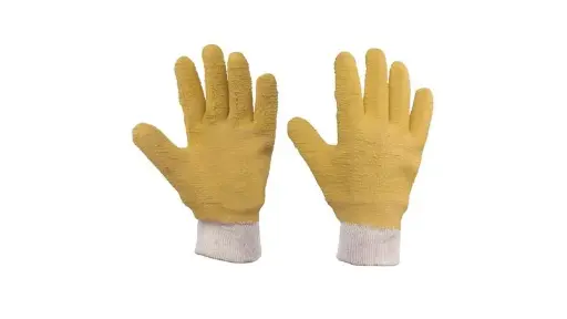 [137415] Guantes grandes de algodón con recubrimiento de látex