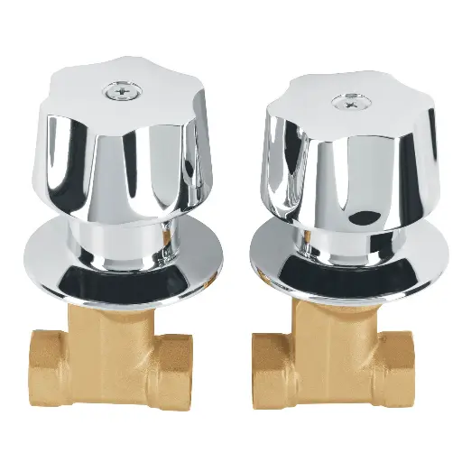 [E-052SB] Jgo 2 llaves de empotrar roscables, Basic