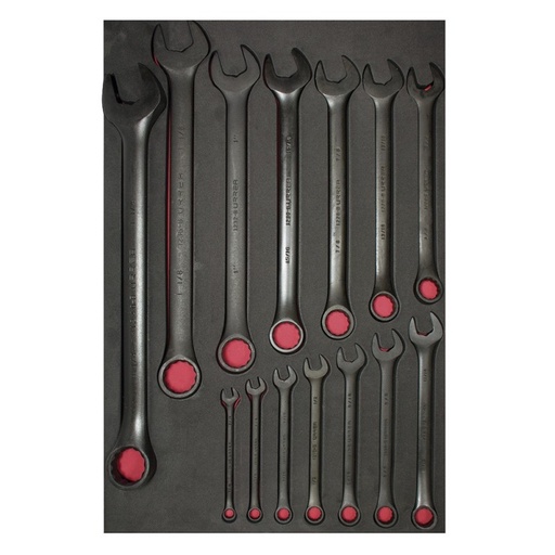 [CH305] Juego 14 llaves combinadas SAE