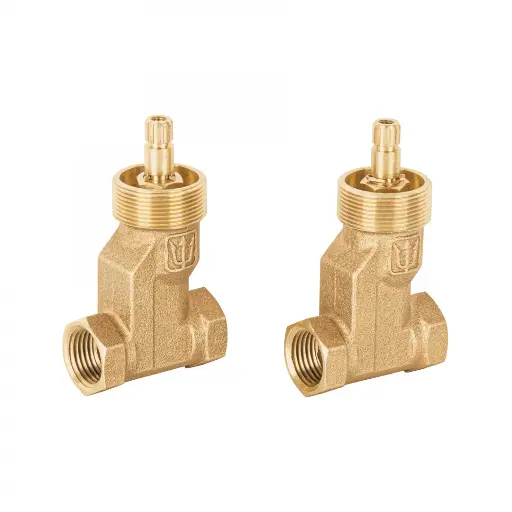 [E-052SCE] Juego 2 llaves empotrar roscables, cer·mico de 1/4 vuelta