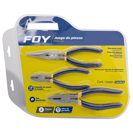 [142049] Juego 3 pinzas para electricista