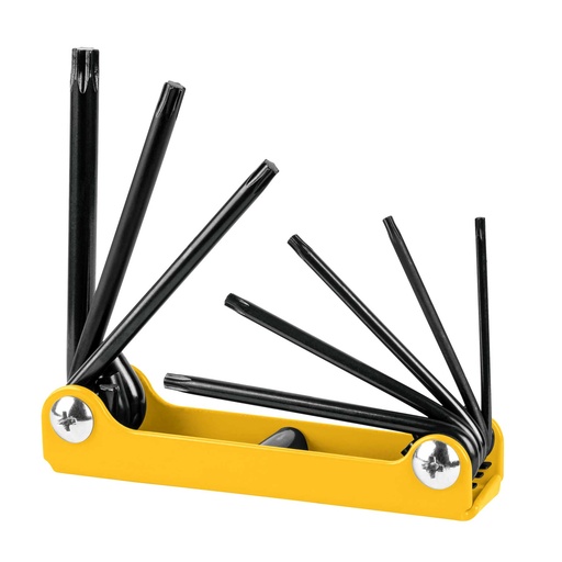 [TORX-8PG] Juego 8 llaves torx, tipo navaja, Pretul a granel