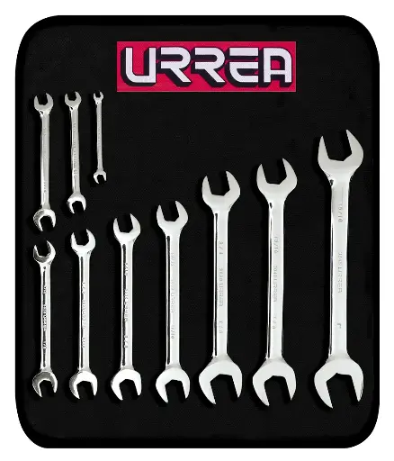 [3000H] Juego de 10 llaves españolas pulido espejo en pulgadas