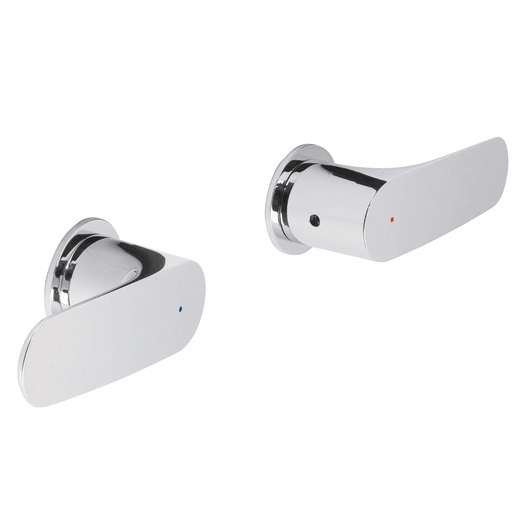 [RIM-61] Juego de 2 manerales, regadera, cromo, Riviera    45201  FOSET 