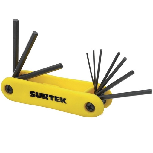 [ALLFNP10M] Juego de 7 llaves hexagonales métricas tipo navaja