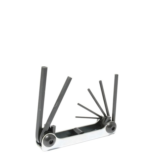 [4974] Juego de 7 llaves hexagonales tipo navaja 1.5-6 mm