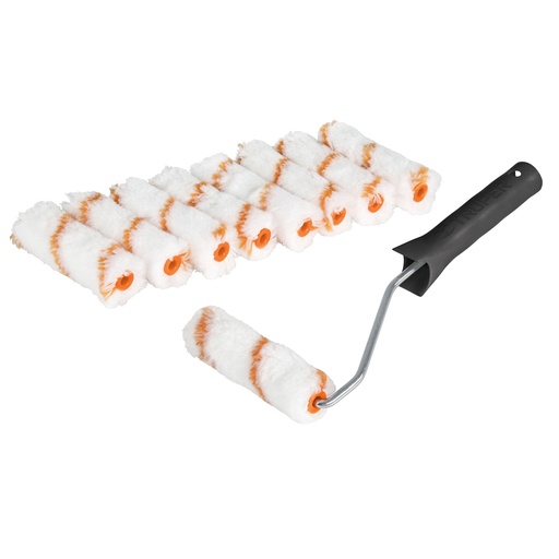 [ROPI-420N9] Kit 9 repuestos de mini rodillos de 4' y 1 maneral