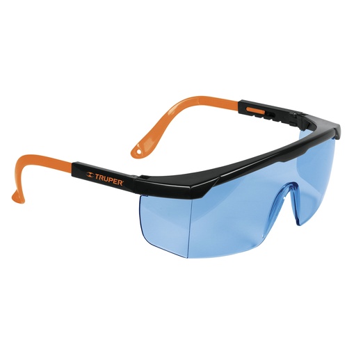 [LEN-2000Z] Lentes de seguridad ajustables, mica azul, Classic