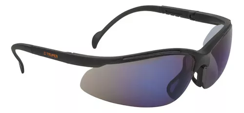 [LEDE-EZ] Lentes de seguridad ligeros con marco, espejo azul, Vision