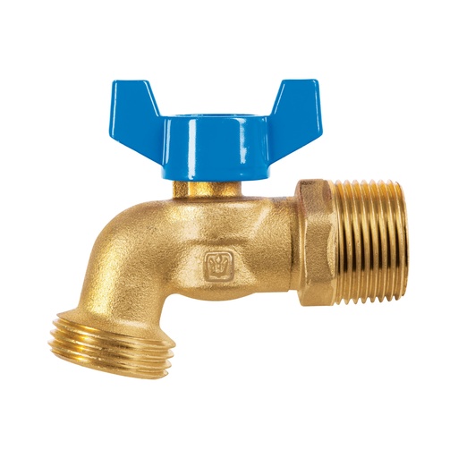 [LLE-151L] Llave de esfera con rosca para manguera, 3/4'