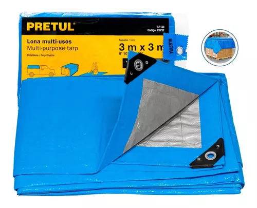 [LP-33] Lona 3 x 3 m, azul, Pretul