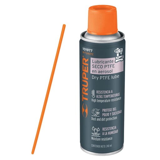 [WT-240TE] Lubricante seco PTFE en aerosol 240 ml