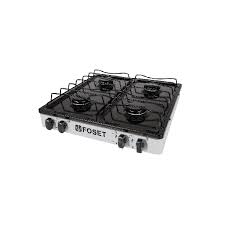 [PAGA-4B] Parrilla de gas, 4 quemadores, color blanco