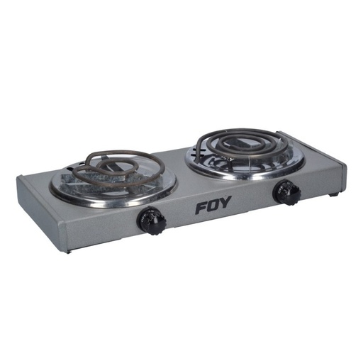 [144711] Parrilla eléctrica 2 quemadores con asa