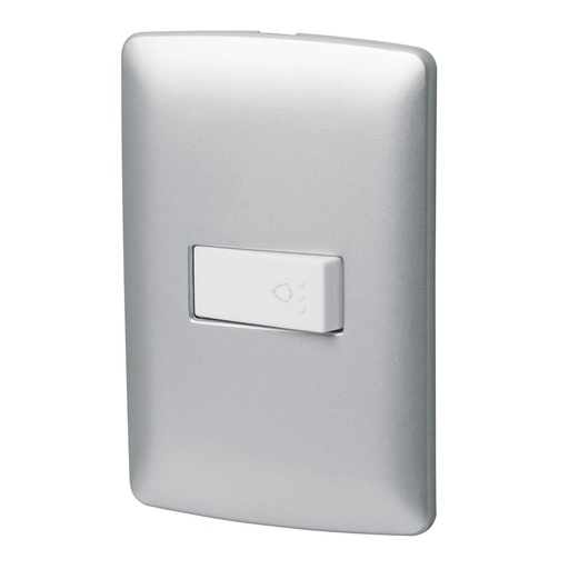 [PA-TI-IP] Placa armada con timbre, plata, lÌnea Italiana