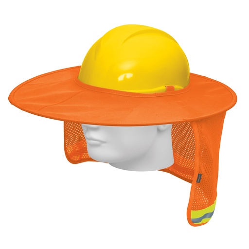 [PROCA-N] Protector solar plegable para casco, naranja con reflejante