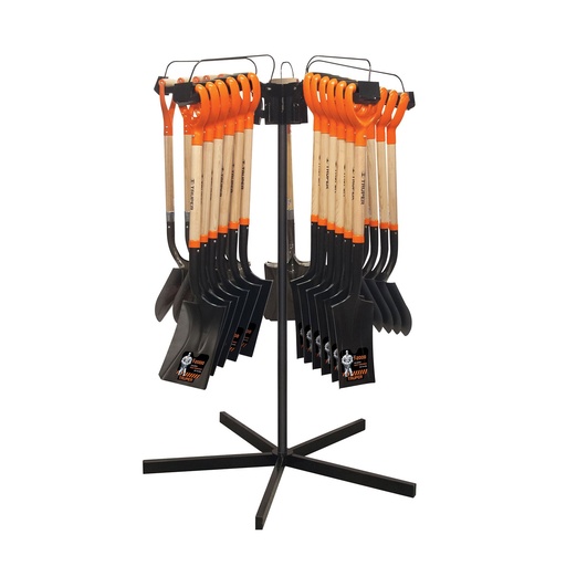 [R-PYG] Rack para palas con mango 'Y', giratorio para 30 piezas