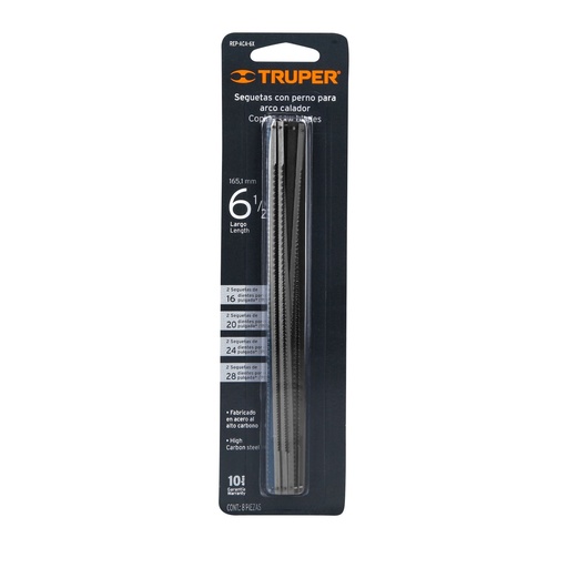 [REP-ACA-6X] Repuesto de segueta para ACA-6X, blister con 8 pzas