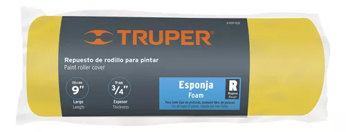 [R-ROPI-920E] Repuesto rodillo para pintar, 9 x 3/4',semi rugosa, esponja