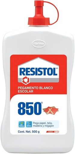 [2105648] 2105648 PEGAMENTO BLANCO 850 , 500G RESISTOL (ESCOLAR) 