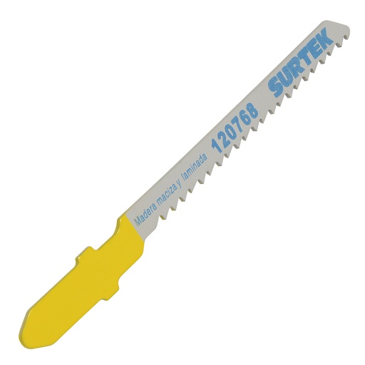 [120767] Segueta para sierra caladora 12 dientes por pulgada zanco "T" (5 piezas)