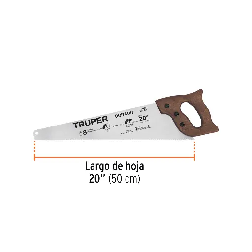 [STD-20] Serrucho 20' Dorado, 8 DPP TRUPER 18168 