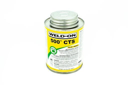 [WELD-ON PEGAMENTO AMARILLO PARA PVC 500 0.237L] WELD-ON PEGAMENTO AMARILLO PARA PVC 500 0.237L