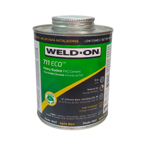 [WELD-ON PEGAMENTO GRIS PARA PVC 711 ECO 0.237L] WELD-ON PEGAMENTO GRIS PARA PVC 711 ECO 0.237L
