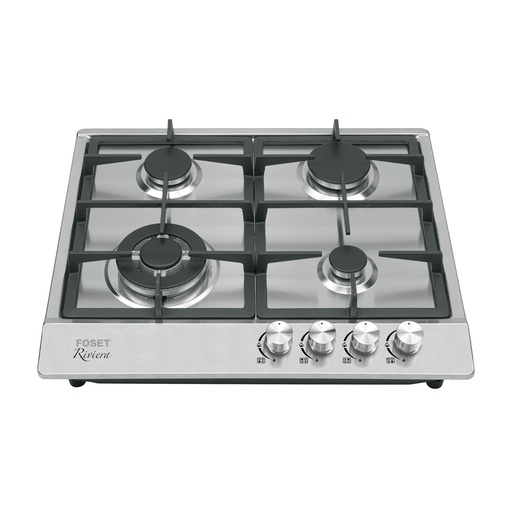 PAE-604GA(Parrilla gas empotrable 60cm, 4 quem, acero inox, Riviera)