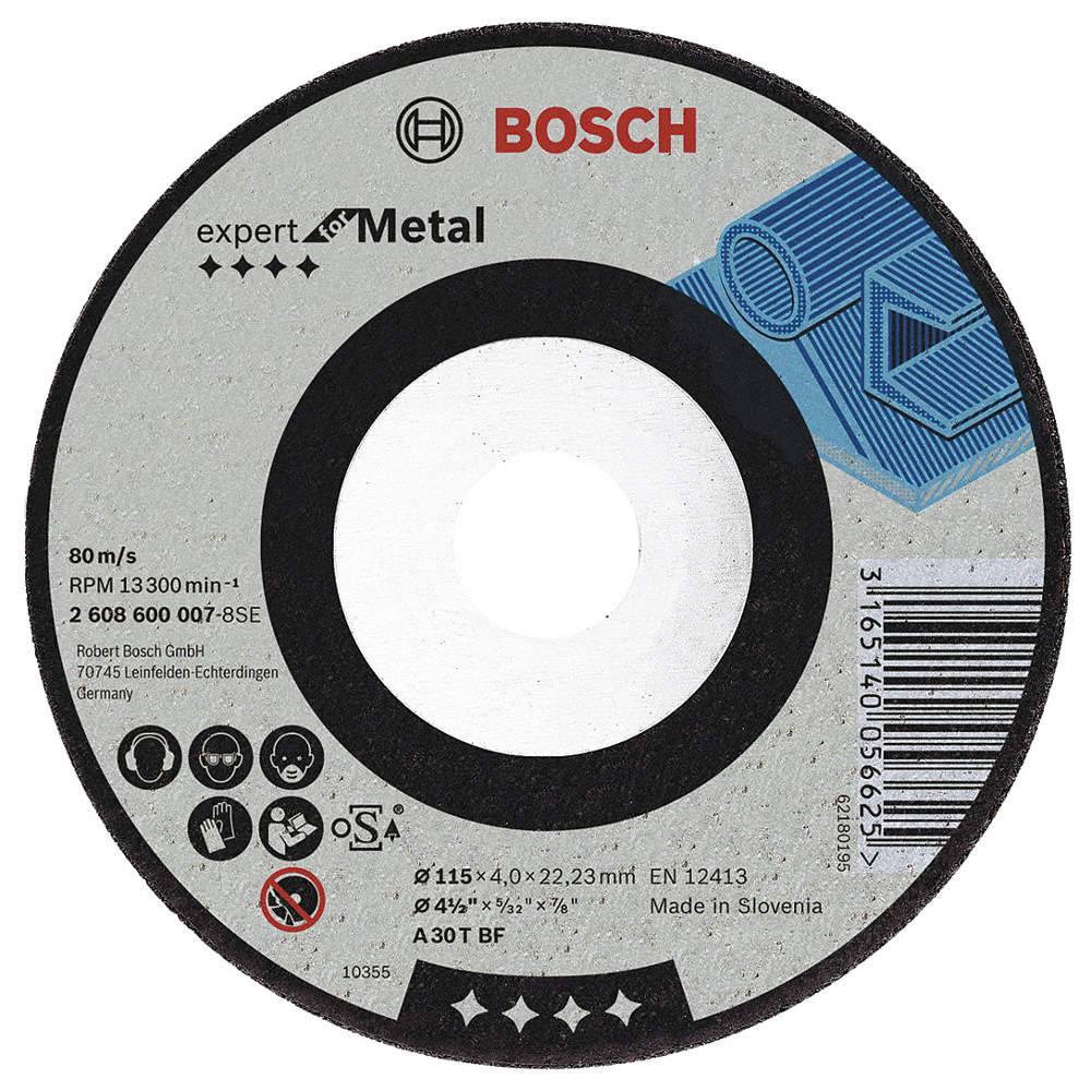 BOSCH DISCO DE DESBASTE 4-1/2 X 1/4 X 7/8