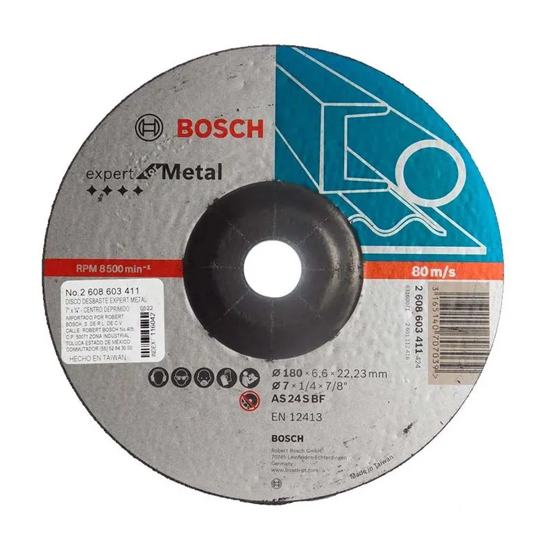 BOSCH DISCO DE DESBASTE 7 X 1/4 X 7/8