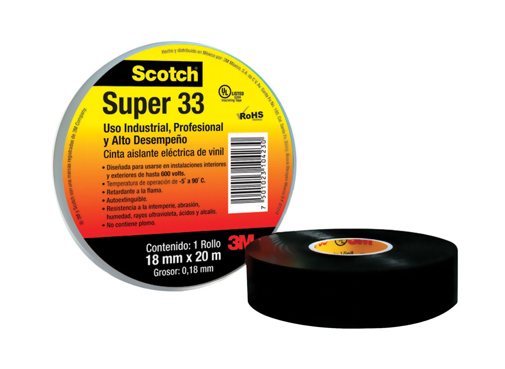 3M CINTA AISLAR SUPER 33 18MM X 20M