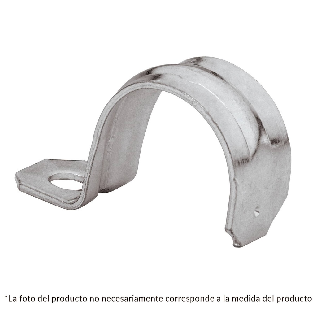Abrazadera de tubo tipo uÒa 3/4',bolsa con 10 pzas , Volteck